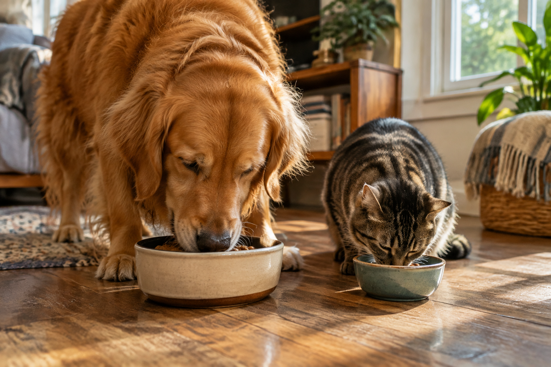 How to Slow Down a Dog or a Cat That Eats Too Fast